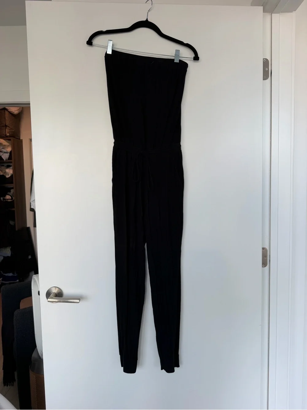 Michael Stars Black Strapless Jumpsuit